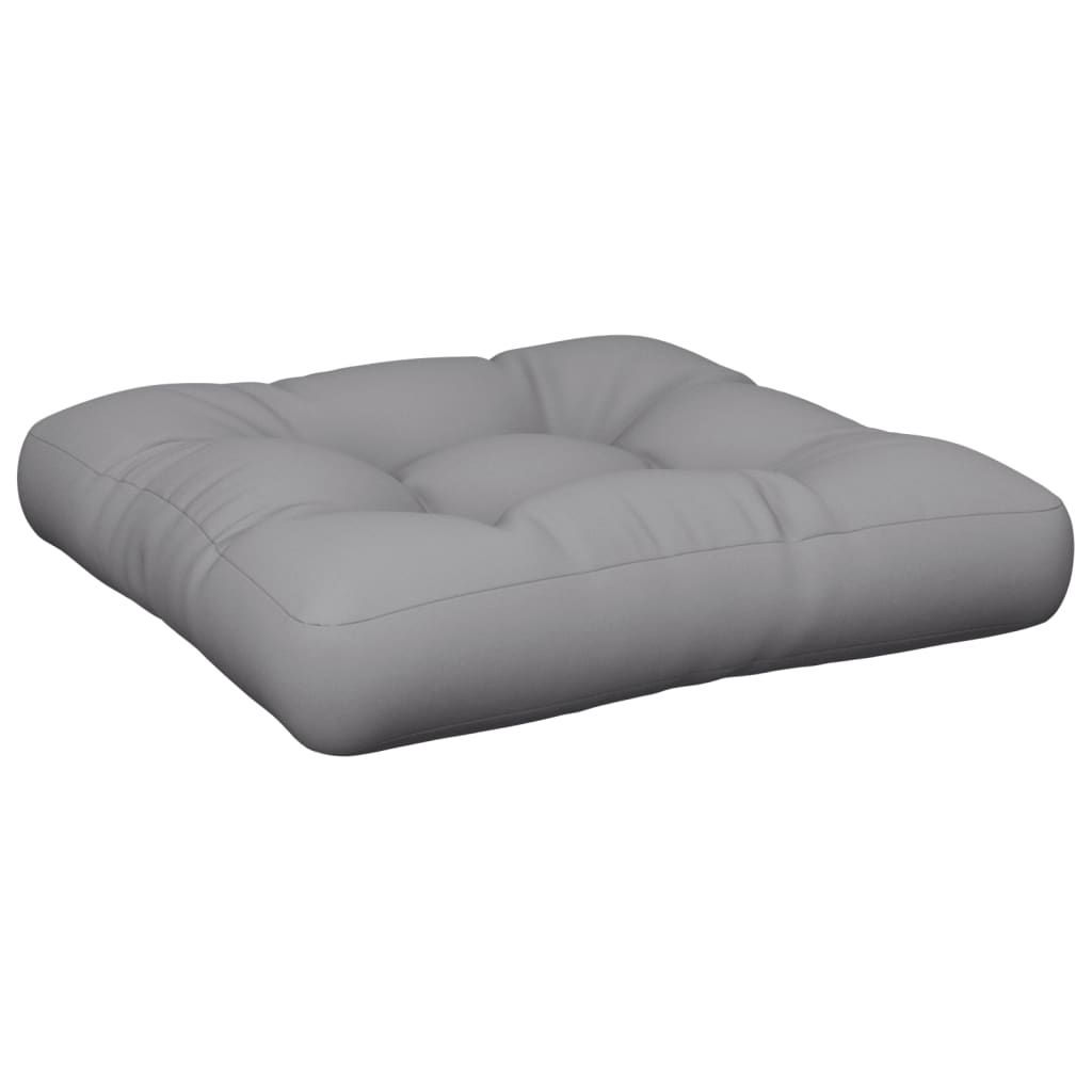 vidaXL Pallet Cushion Gray 23.6"x23.6"x4.7" Fabric