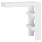 vidaXL Wall Bar Table White 40.2"x17.7"x40.7" Engineered Wood