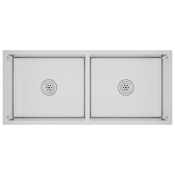 vidaXL Handmade Kitchen Sink Stainless Steel