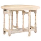 vidaXL Dining Table Round 43.3"x29.9" Solid Mango Wood