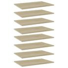 vidaXL Bookshelf Boards 8 pcs Sonoma Oak 60x40x1.5 cm Engineered Wood