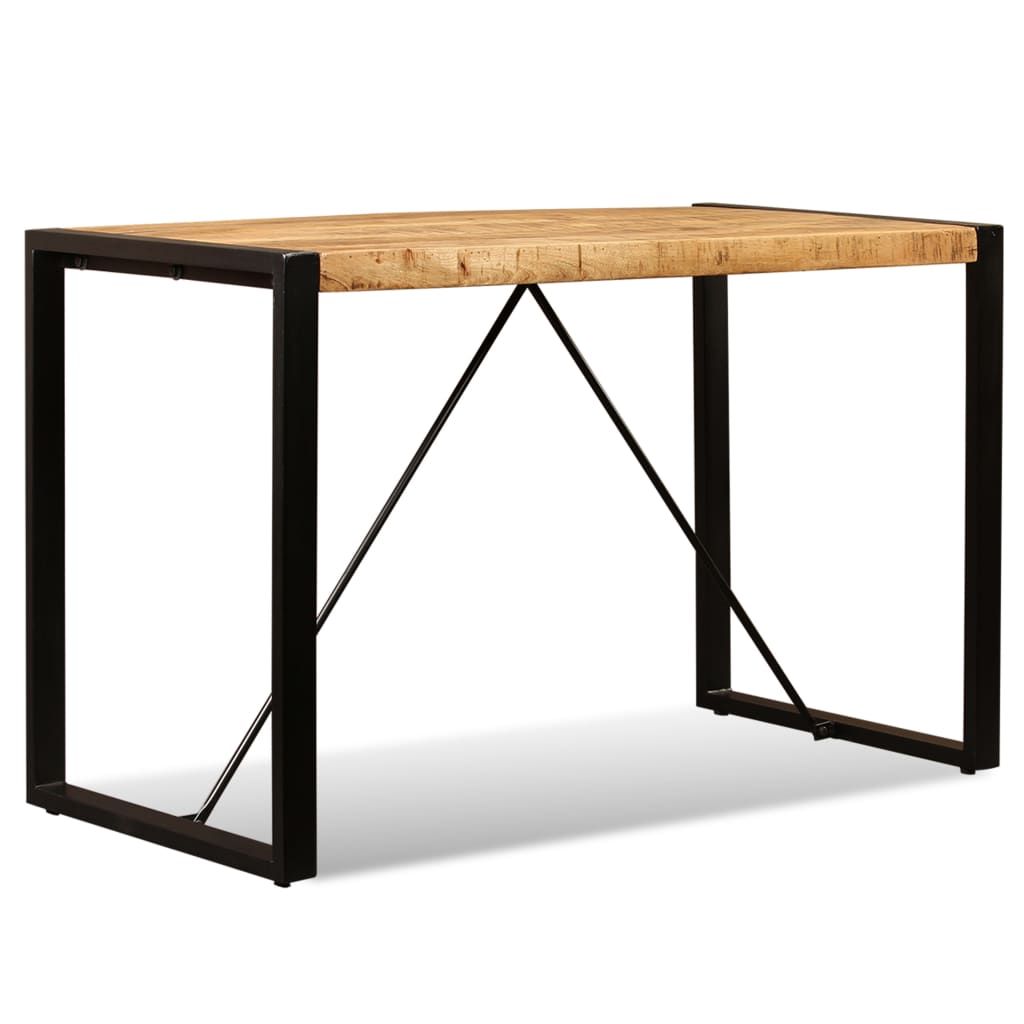 vidaXL Dining Table Solid Rough Mango Wood 47.2"