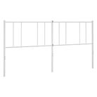 vidaXL Metal Replace Headboard White 180 cm