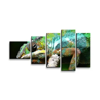 Sablio Obraz - 5-dílný Chameleon - 100x60 cm