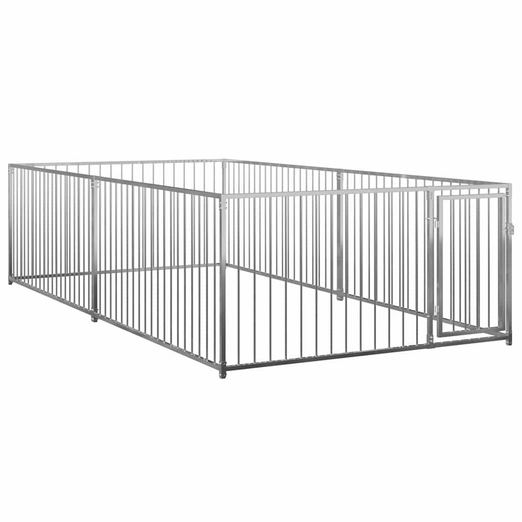 vidaXL Outdoor Dog Kennel 78.7"x157.5"x39.4"