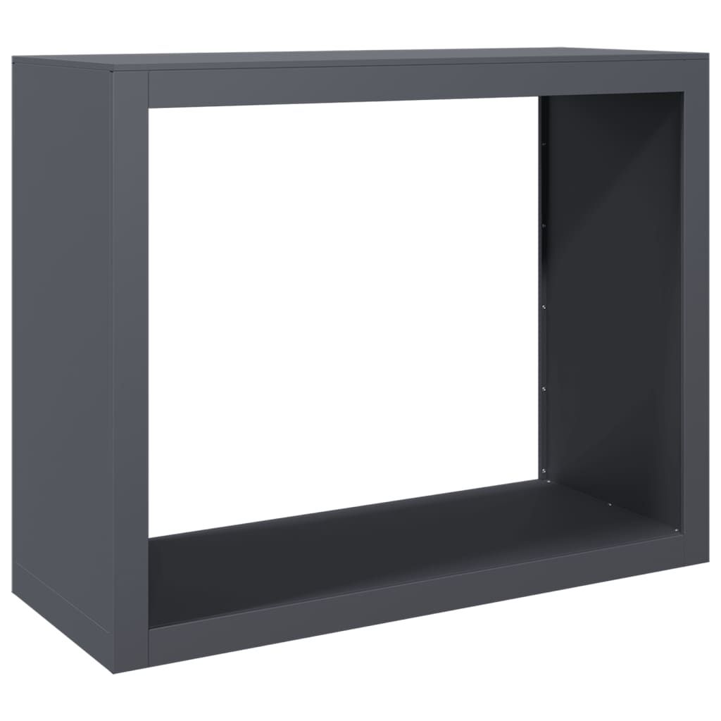 vidaXL Firewood Rack Anthracite 39.4"x15.7"x31.5" Steel