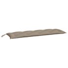 vidaXL Garden Bench Cushion Taupe 59.1"x19.7"x2.8" Oxford Fabric
