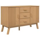 vidaXL Sideboard OLDEN Brown 44.9"x16.9"x28.9" Solid Wood Pine