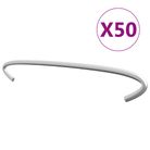 vidaXL Gabion Hooks 50 pcs Galvanised Steel 20 cm
