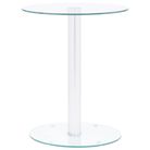 vidaXL Coffee Table Transparent 15.7" Tempered Glass