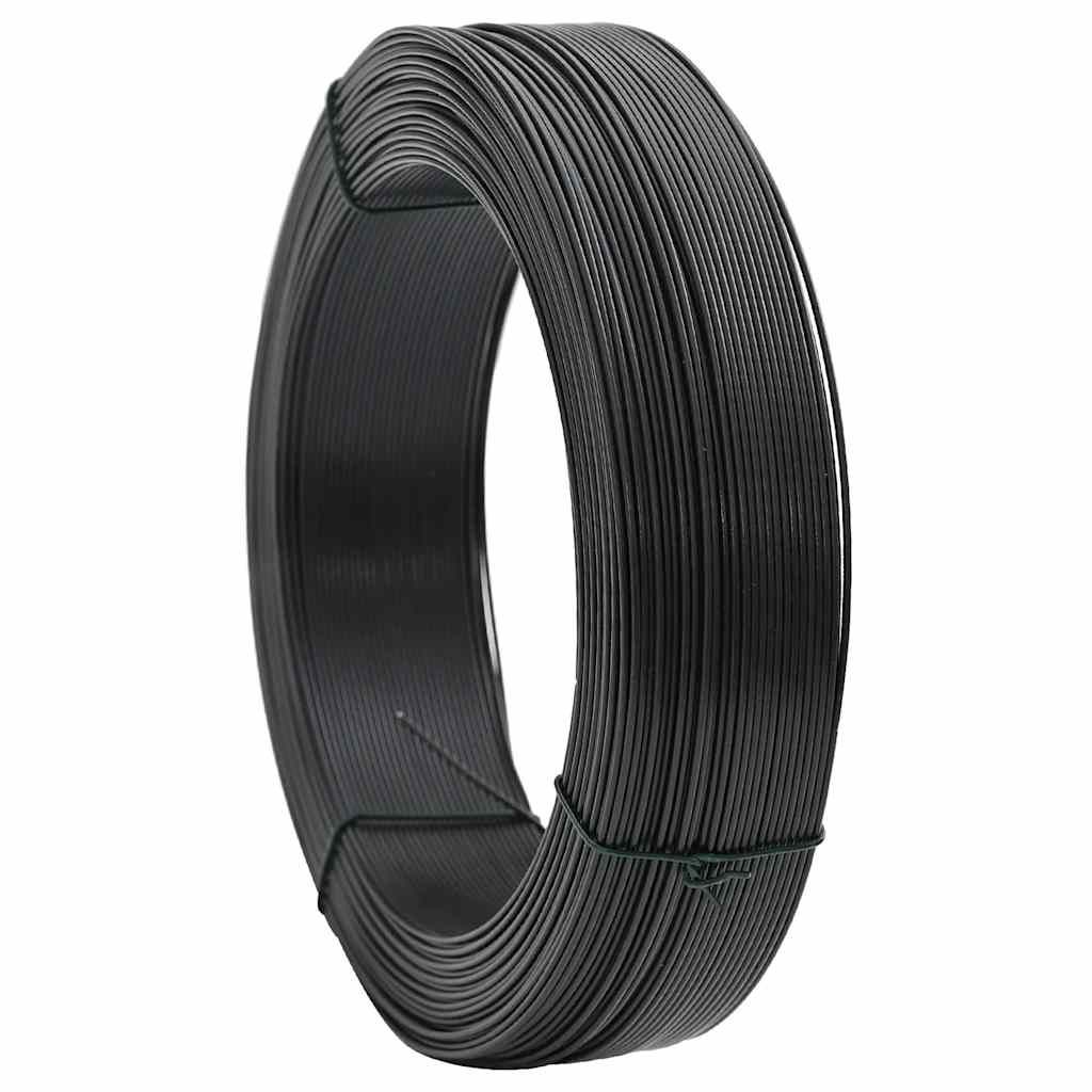 vidaXL Fence Binding Wire 250 m 1.6/2.5 mm Steel Anthracite