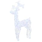 vidaXL Reindeer Christmas Decoration 90 LEDs 23.6"x6.3"x39.4" Acrylic