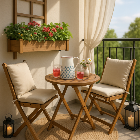 A modern balcony paradise