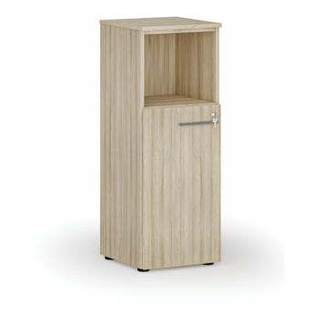 Kombinovaná kancelářská skříň PRIMO WOOD, 400 x 420 x 1087 mm, dub přírodní