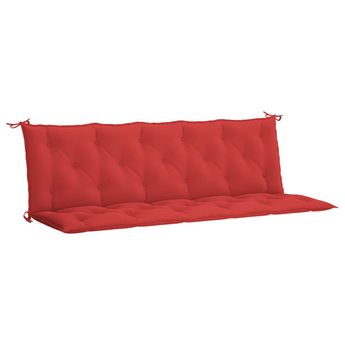 vidaXL Garden Bench Cushion Red 70.9"x(19.7"+19.7")x2.8" Oxford Fabric