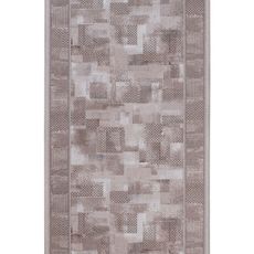 Associated Weavers, Tribe 37 Khaki Anti-Skid Custom Runner, 80cm Wide, Brown, Hallway / Hallway