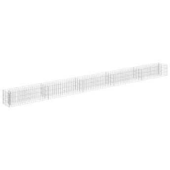 vidaXL Gabion Raised Bed Galvanized Steel 177.2"x11.8"x11.8"