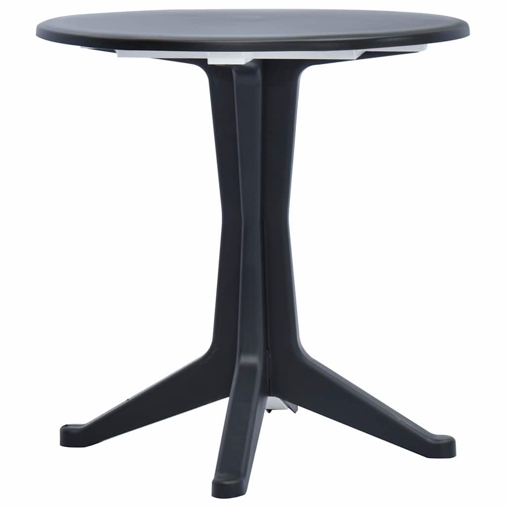 vidaXL Patio Table Anthracite 27.6" Plastic