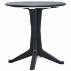 vidaXL Patio Table Anthracite 27.6" Plastic