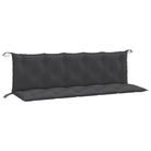 vidaXL Garden Bench Cushions 2 pcs Melange Anthracite 70.9"x19.7"x2.8" Fabric