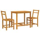 vidaXL 3 Piece Balcony Set Solid Wood Acacia