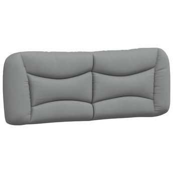 vidaXL Headboard Cushion "Hvar" Light Gray 53.9" Fabric