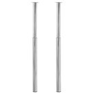 2 Telescopic Table Legs Chrome 710 mm-1100 mm