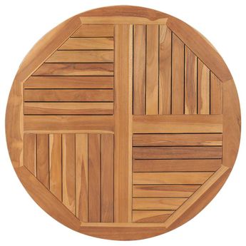 vidaXL Table Top Solid Teak Wood Round 1" 35.4"