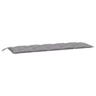 vidaXL Garden Bench Cushion Gray 70.9"x19.7"x2.8" Oxford Fabric