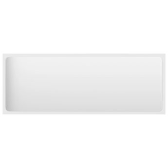 vidaXL Bathroom Mirror White 39.4"x0.6"x14.6" Engineered Wood