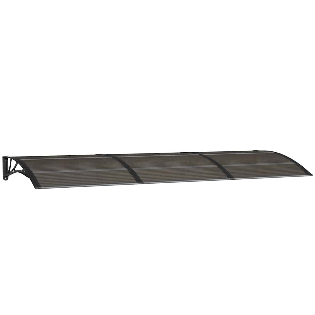 vidaXL Door Canopy Black 118.1"x39.4" Polycarbonate