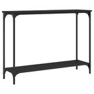 vidaXL Console Table Black 39.8"x12"x29.5" Engineered Wood