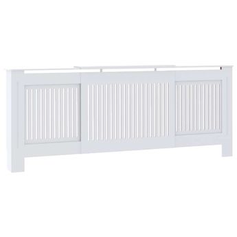 vidaXL Engineered Wood Radiator Cover White 80.7"