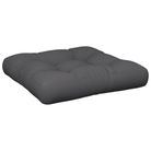 vidaXL Pallet Cushion 23.6"x23.6"x4.7" Gray Fabric