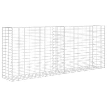 vidaXL Gabion Basket Galvanized Steel 33.5"x11.8"x78.7"