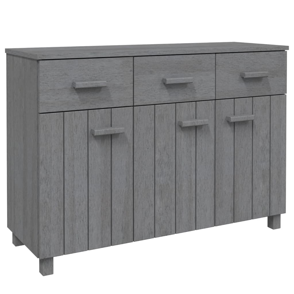vidaXL Sideboard HAMAR Dark Gray 44.5"x15.7"x31.5" Solid Wood Pine
