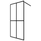 vidaXL Walk-in Shower Screen Frosted Tempered Glass 46.5"x74.8"