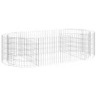 vidaXL Gabion Raised Bed Galvanised Iron 200x100x50 cm