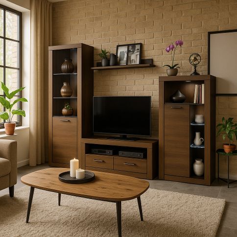 Industrial comfort in the living room