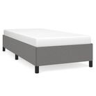 vidaXL Bed Frame without Mattress Dark Gray 39.4"x79.9" Twin XL Fabric