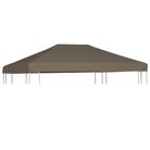 vidaXL Gazebo Top Cover 9.1 oz/ydÂ² 9.8'x9.8' Taupe
