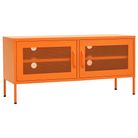 vidaXL TV Stand Orange 41.3"x13.8"x19.7" Steel