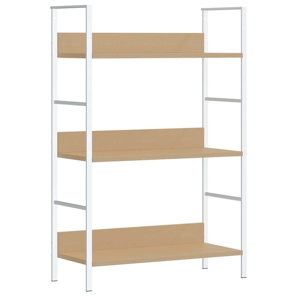 vidaXL 3-Layer Book Shelf Oak 60x27.6x90.5 cm Engineered Wood