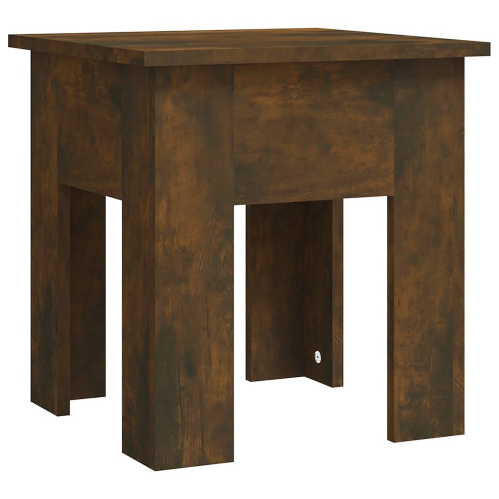 vidaXL Coffee Table Smoked Oak 40x40x42 cm Engineered Wood