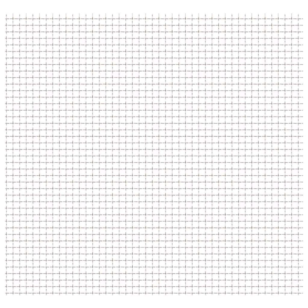 vidaXL Crimped Garden Wire Fence Stainless Steel 39.4"x33.5" 0.8"x0.8"x0.1"