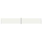 vidaXL Retractable Side Awning Cream 70.9"x472.4"