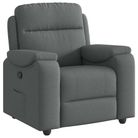 vidaXL Recliner Chair Dark Gray Fabric