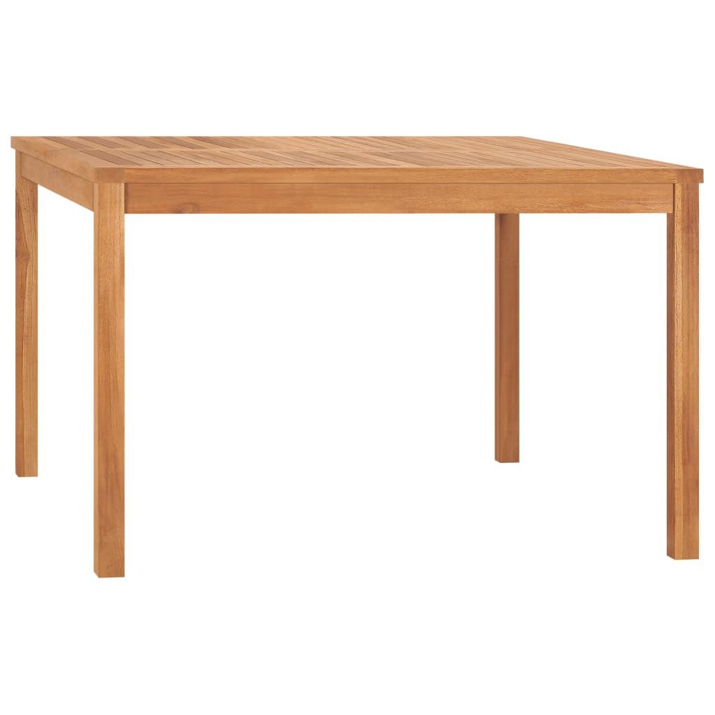 vidaXL Patio Dining Table 47.2"x47.2"x30.3" Solid Teak Wood