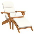 vidaXL Adirondack Patio Chair with Footrest Solid Wood Acacia