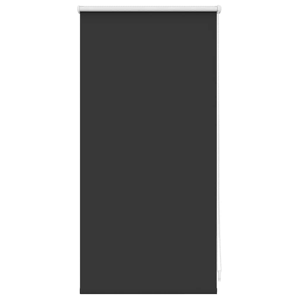 vidaXL Roller Blind Blackout 44.4x100 cm Fabric Width 40 cm Black